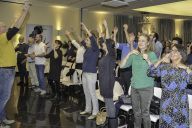 Participants en pleine session de Body Percussion avec MadCityZen, développant rythme et cohésion. | © MadCityZen